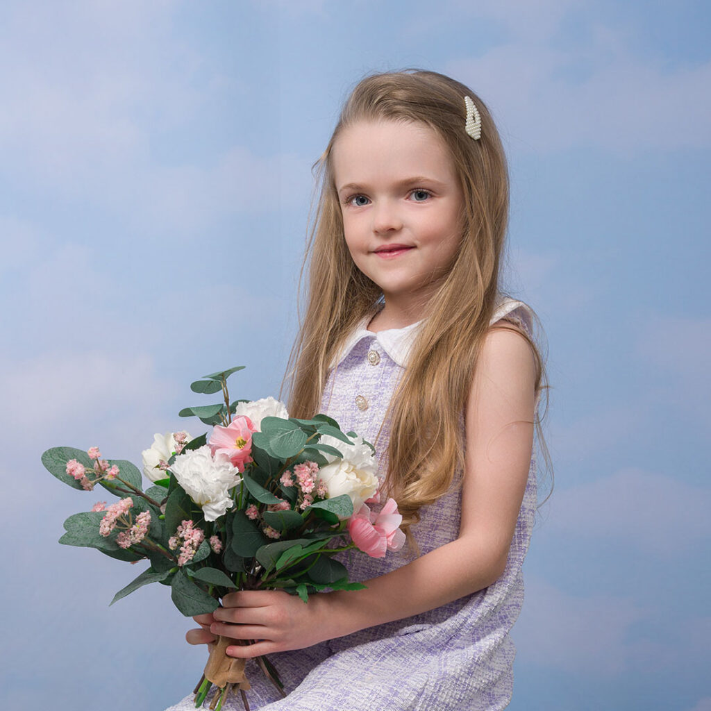 dziewczynka z kwiatami